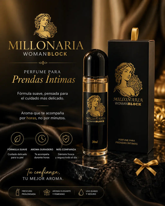 Millonaria perfume ropa interior